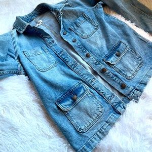 3 for $30, oversized jean jacket, worn once